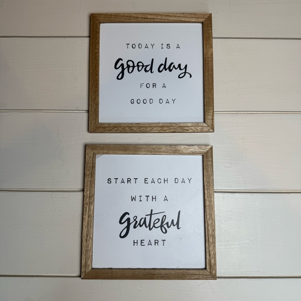 Inspirational Quote Wall Art Set